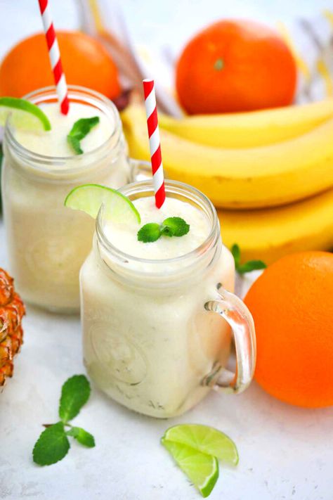 Tropical Oatmeal Smoothie